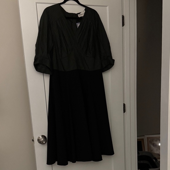 Miss Candyfloss Dresses & Skirts - Miss Candyfloss Black Pinstripe Swing Dress | NWT | Retro Pinup Plus Size